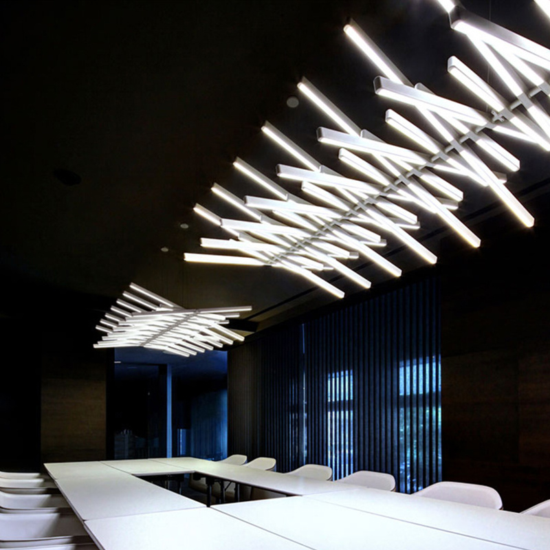 Interior Design Meeting Room - Żyrandol w kształcie rybiej ości, nordyckie