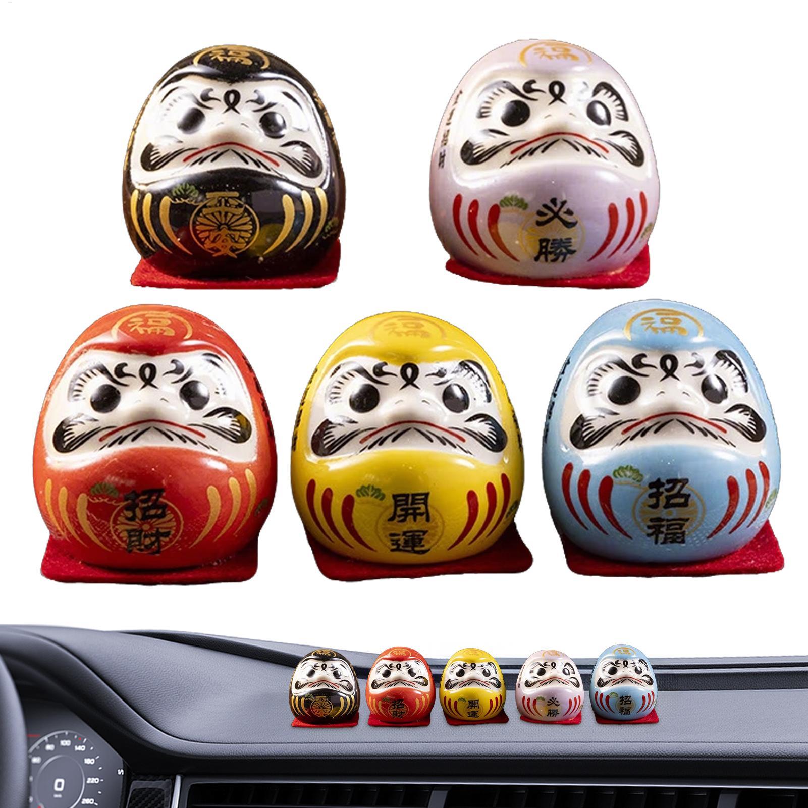 Interior Design Japan - Japońska ceramika Daruma, mini figurka Daruma,