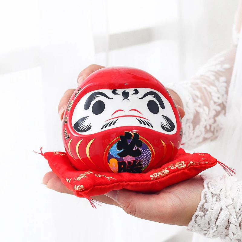 Interior Design Japan - 4,5-calowa japońska ceramiczna figurka Daruma, figurka