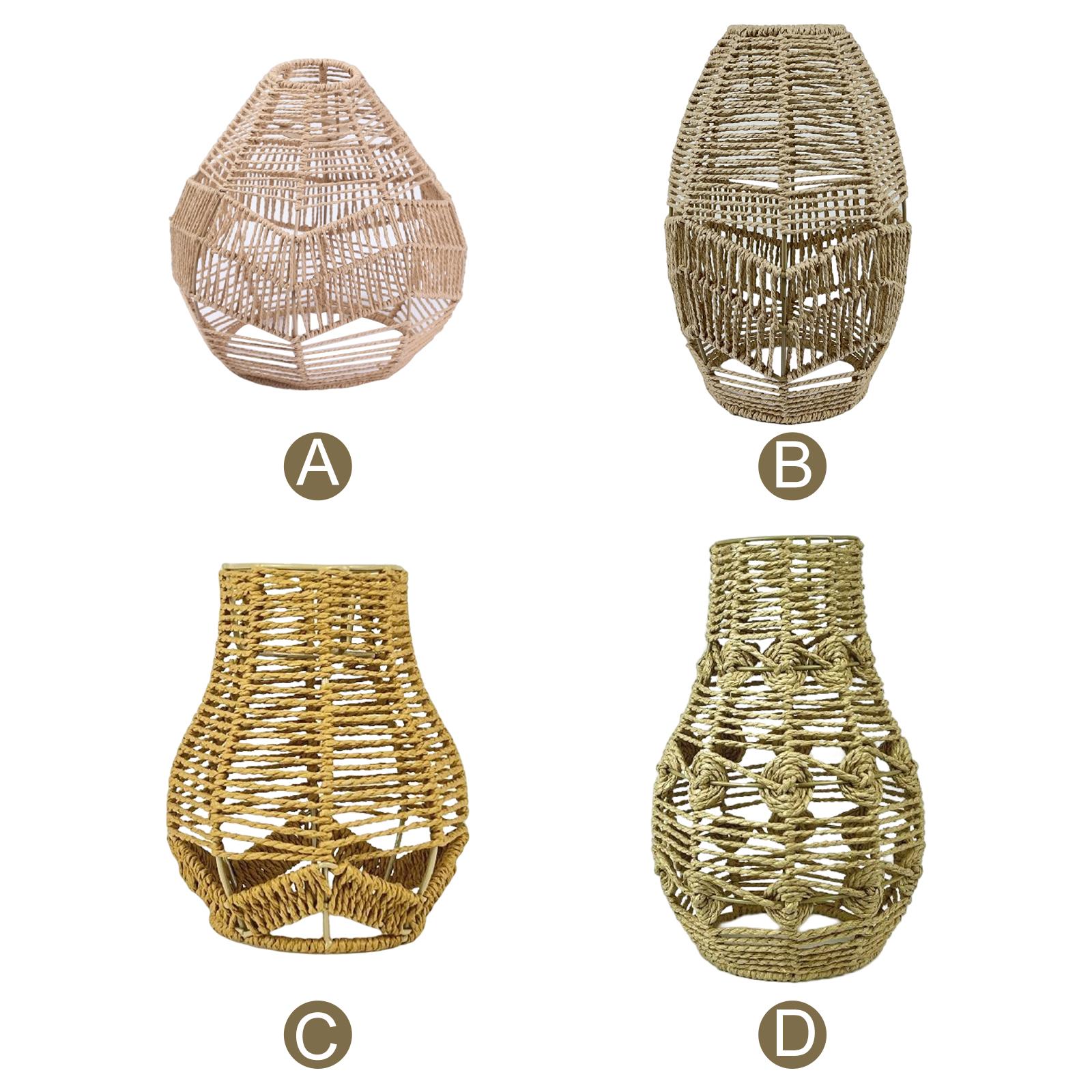 Wicker Pendant Shade - Abażur do lampy wiszącej w stylu