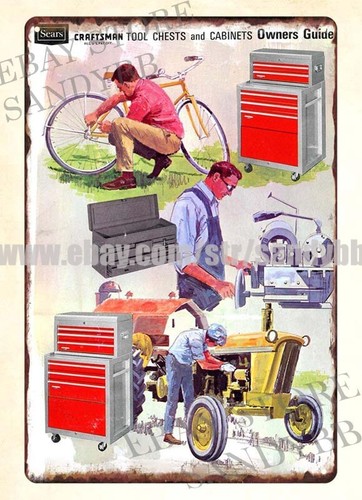 Interior Designer - Metalowy szyld blaszany Sears Craftsman Tool