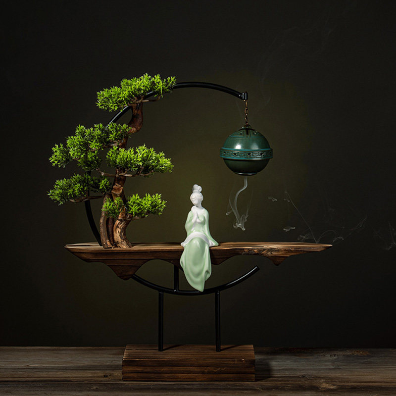 Interior Design Zen - Drewniany Palnik do Kadzideł z Efektem