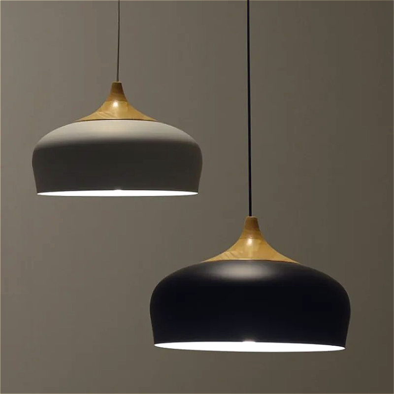 Interior Design Hall - Nordic aluminium duży abażur żyrandol sufitowy