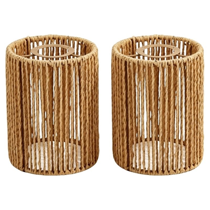 Wicker Pendant Shade - ABKL - Ręcznie Tkana Wiklinowa Lampa