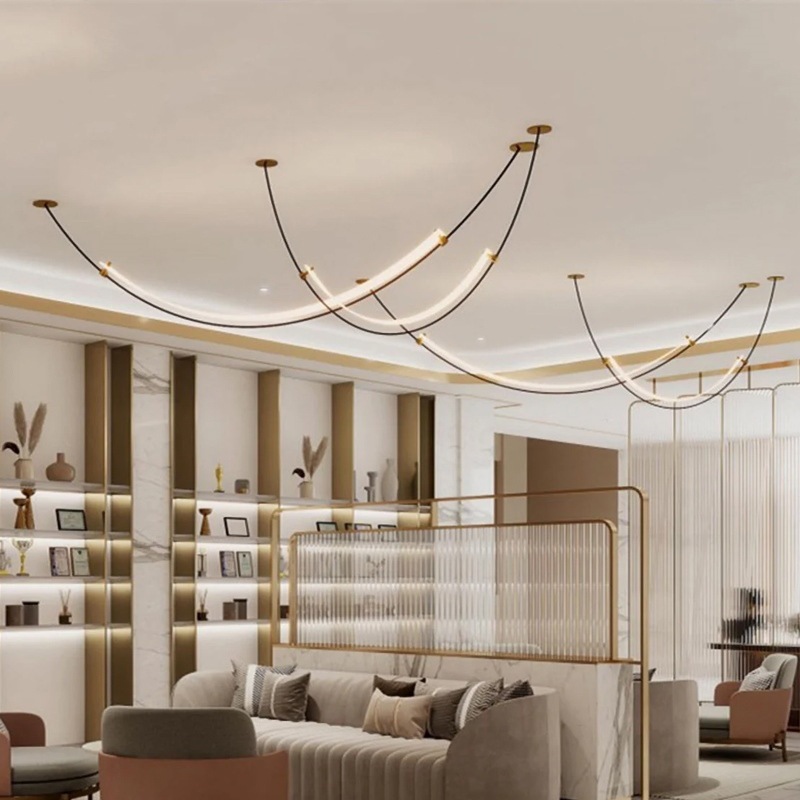 Interior Design Hall - Dekielkowa lampa wisząca LED w stylu