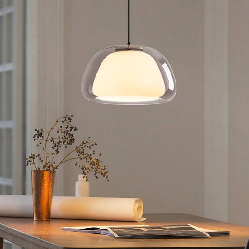 Interior Design Hall - Duńska designerska szklana lampa wisząca do
