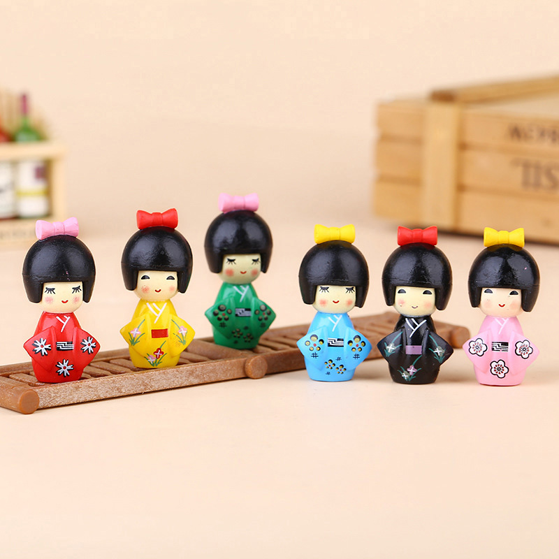 Interior Design Japan - Nowa Japońska Urocza Figurka Dziewczynki Dekoracja