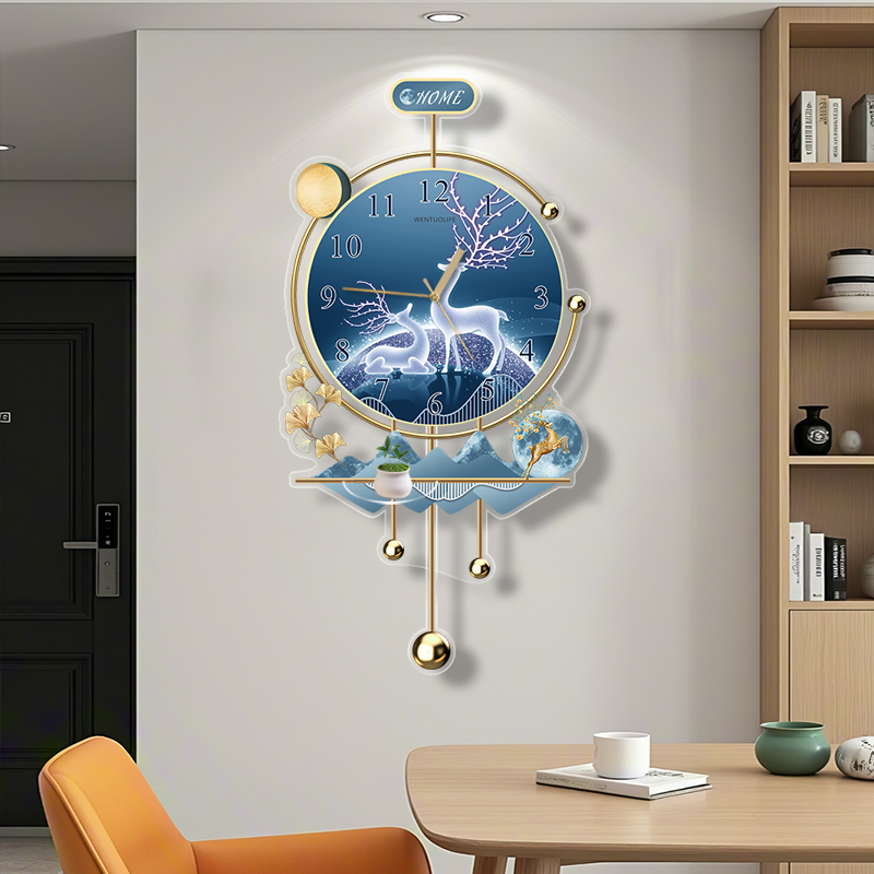 Interior Design Zen - Zegar Ścienny z Mechanizmem Sweep, Styl