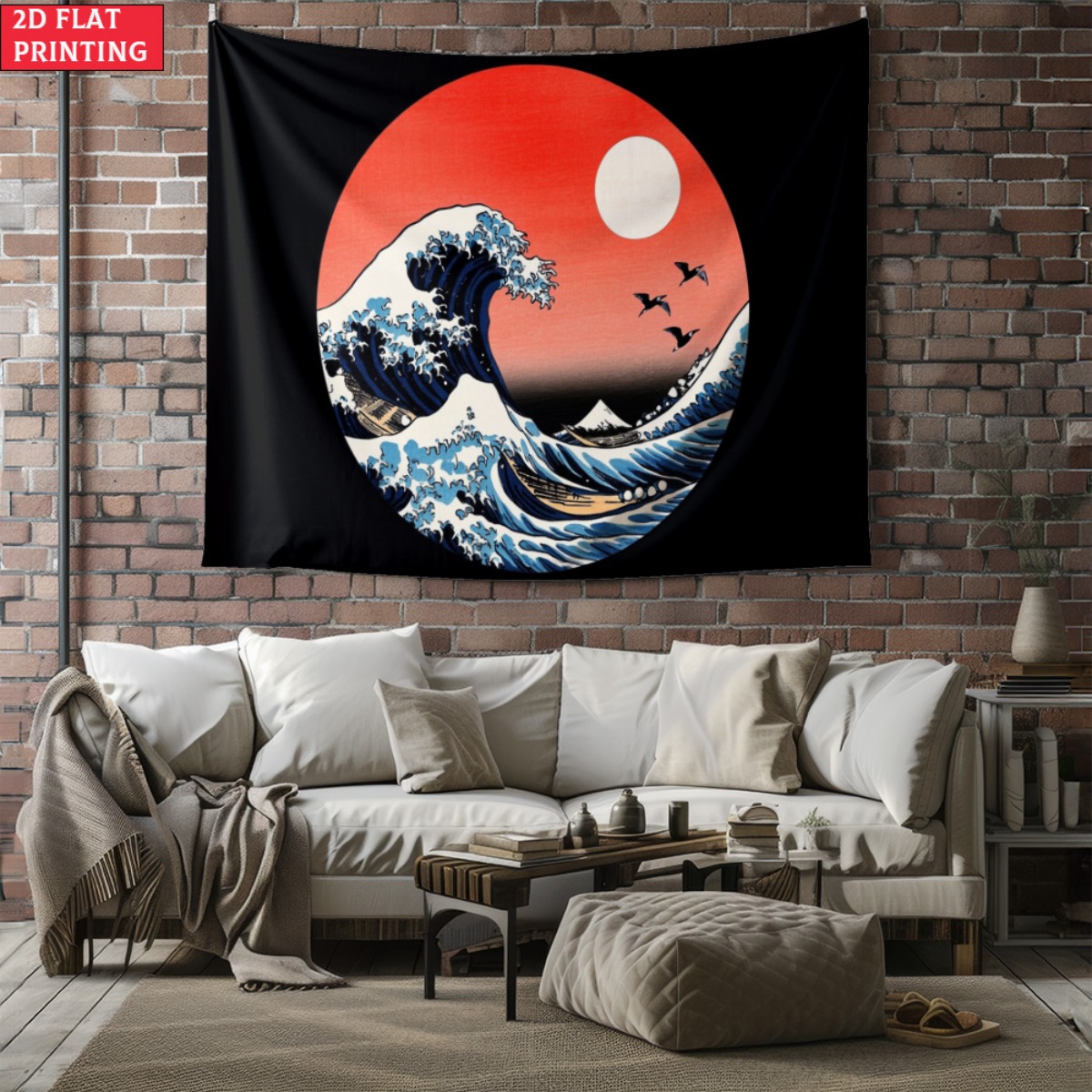 Interior Design Zen - Tkanina ścienna w stylu japońskim z