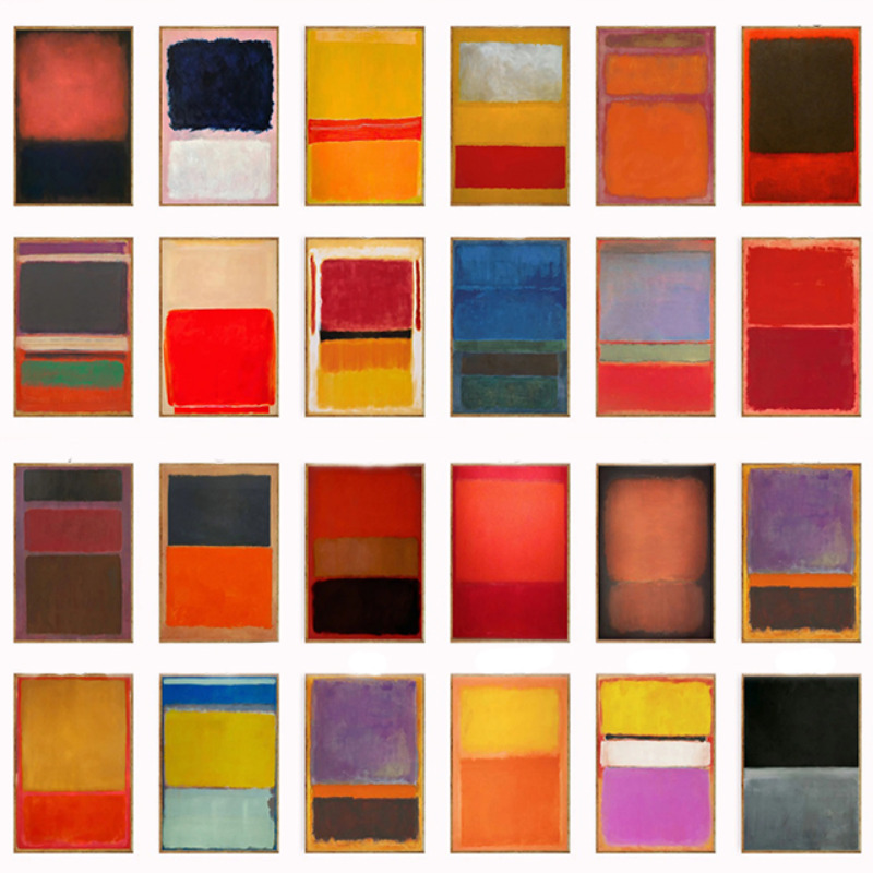 Interior Design Poster - Dekoracje ścienne, zestawy plakatów Mark Rothko,