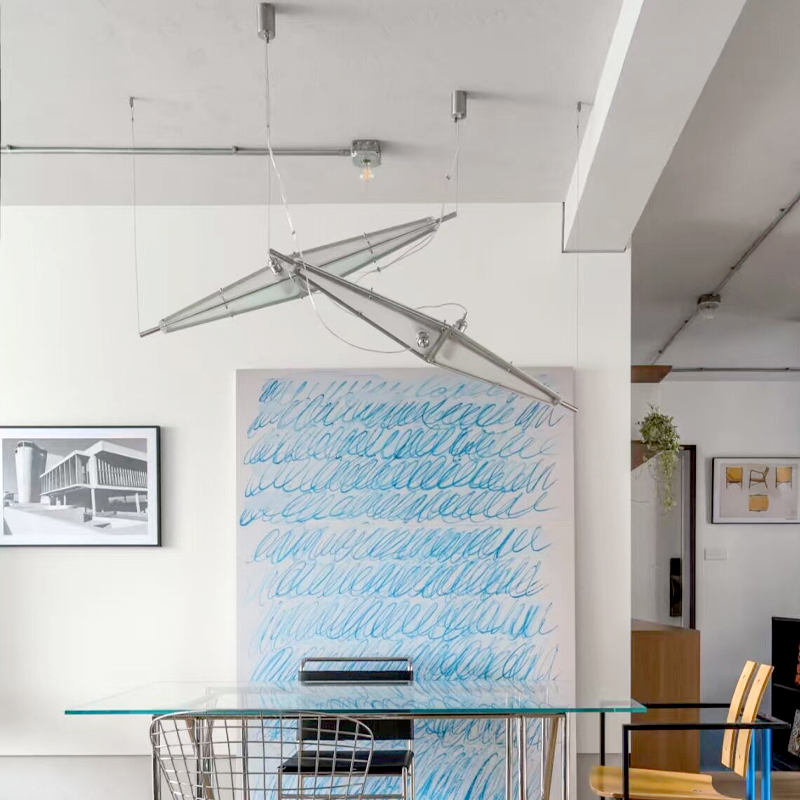 Szklany żyrandol LED, minimali – Interior Design Hall recenzja i cena