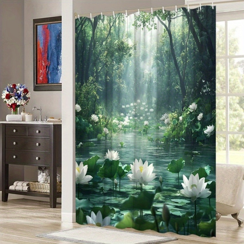 Zasłona prysznicowa z motywem  – Interior Design Zen recenzja i cena