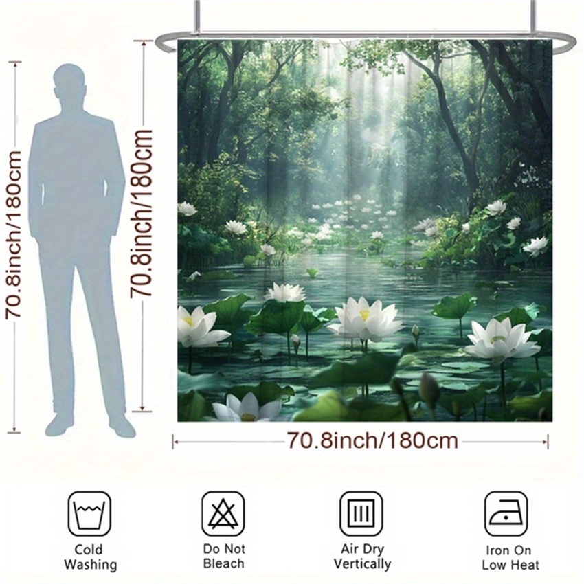 Zasłona prysznicowa z motywem  – Interior Design Zen recenzja i cena
