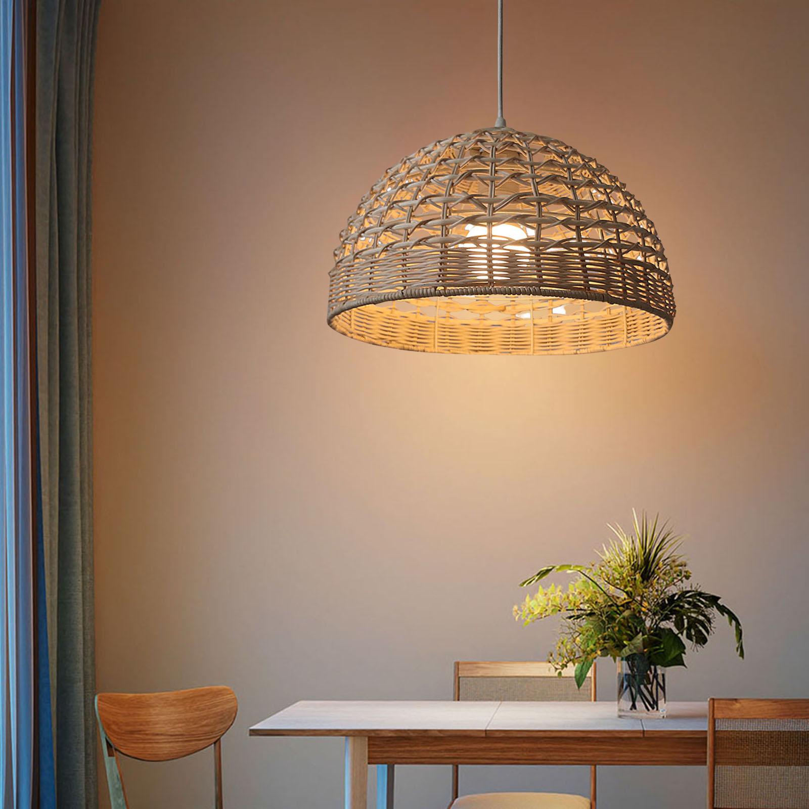 Abażur rattanowy, wiklinowa os – Wicker Pendant Shade recenzja i cena