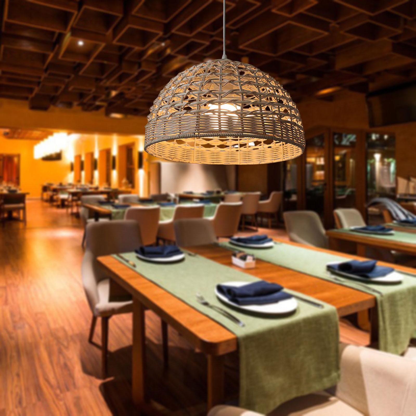 Abażur rattanowy, wiklinowa os – Wicker Pendant Shade recenzja i cena