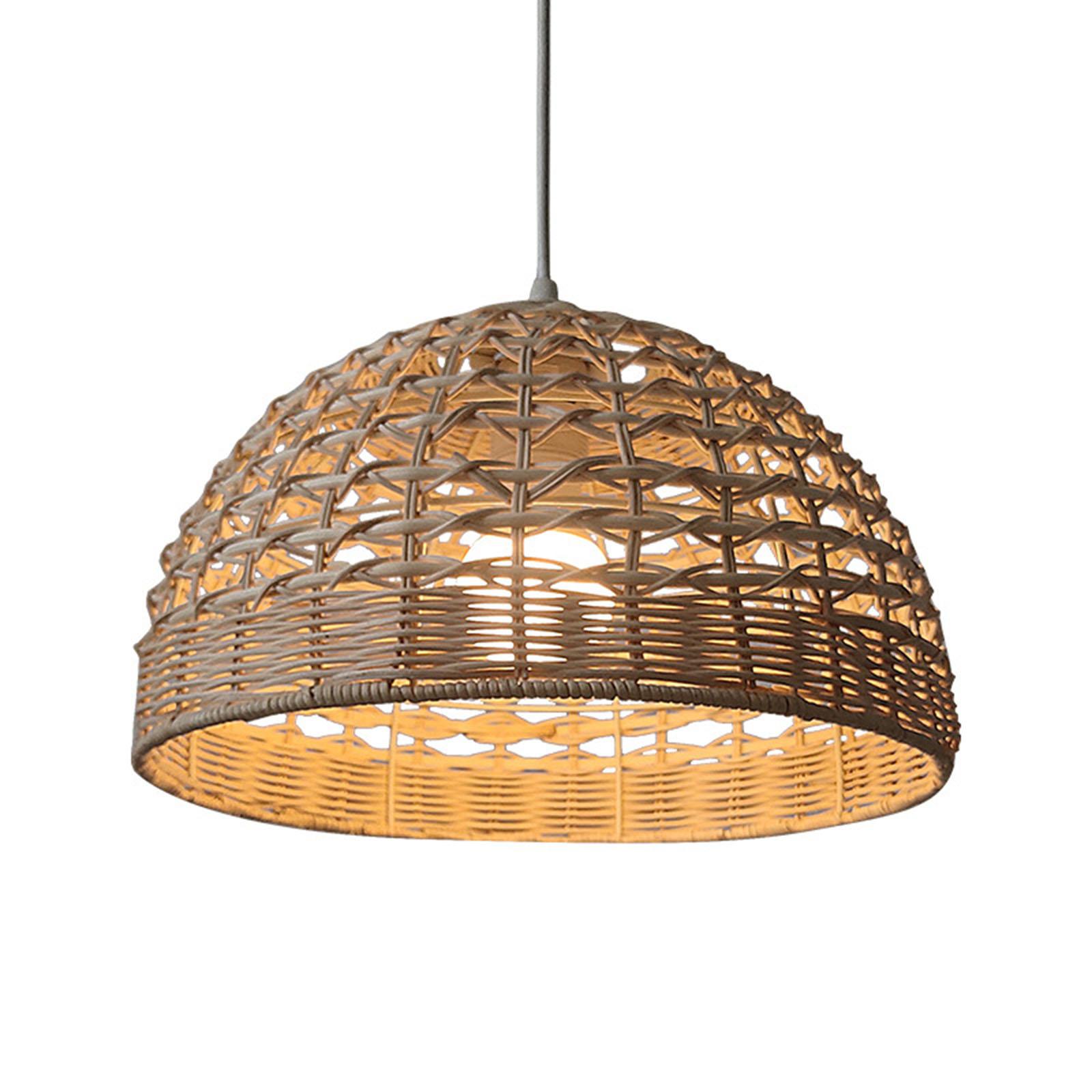 Abażur rattanowy, wiklinowa os – Wicker Pendant Shade recenzja i cena