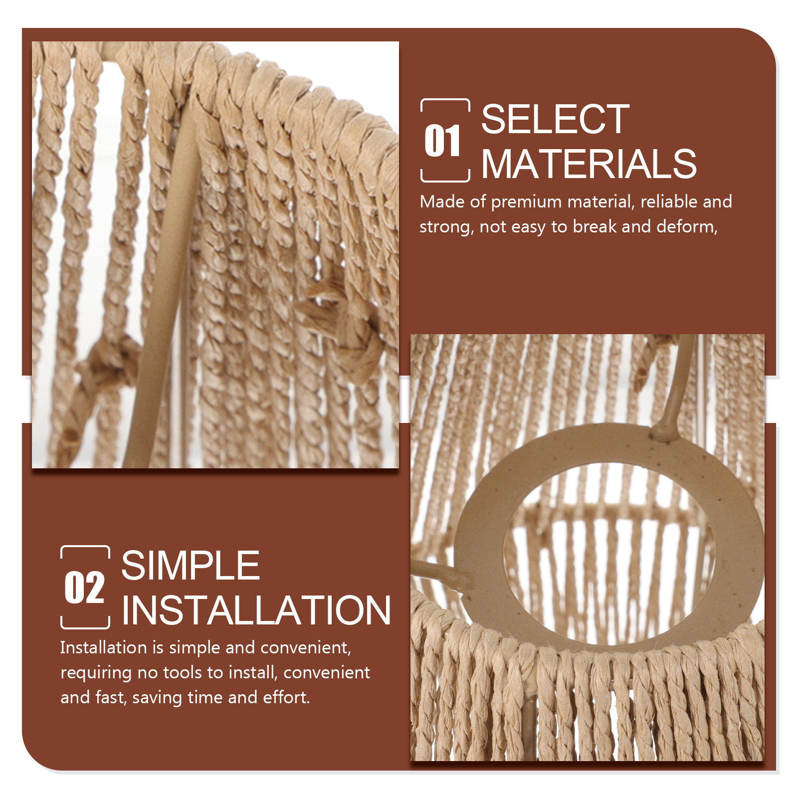 Abażur Tkany Retro Rustykalny  – Wicker Pendant Shade recenzja i cena