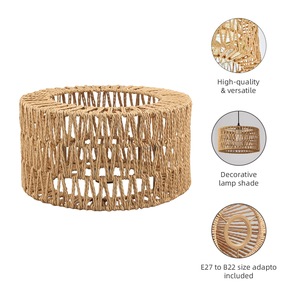 Klosz do lampy z rattanu E27 t – Wicker Pendant Shade recenzja i cena
