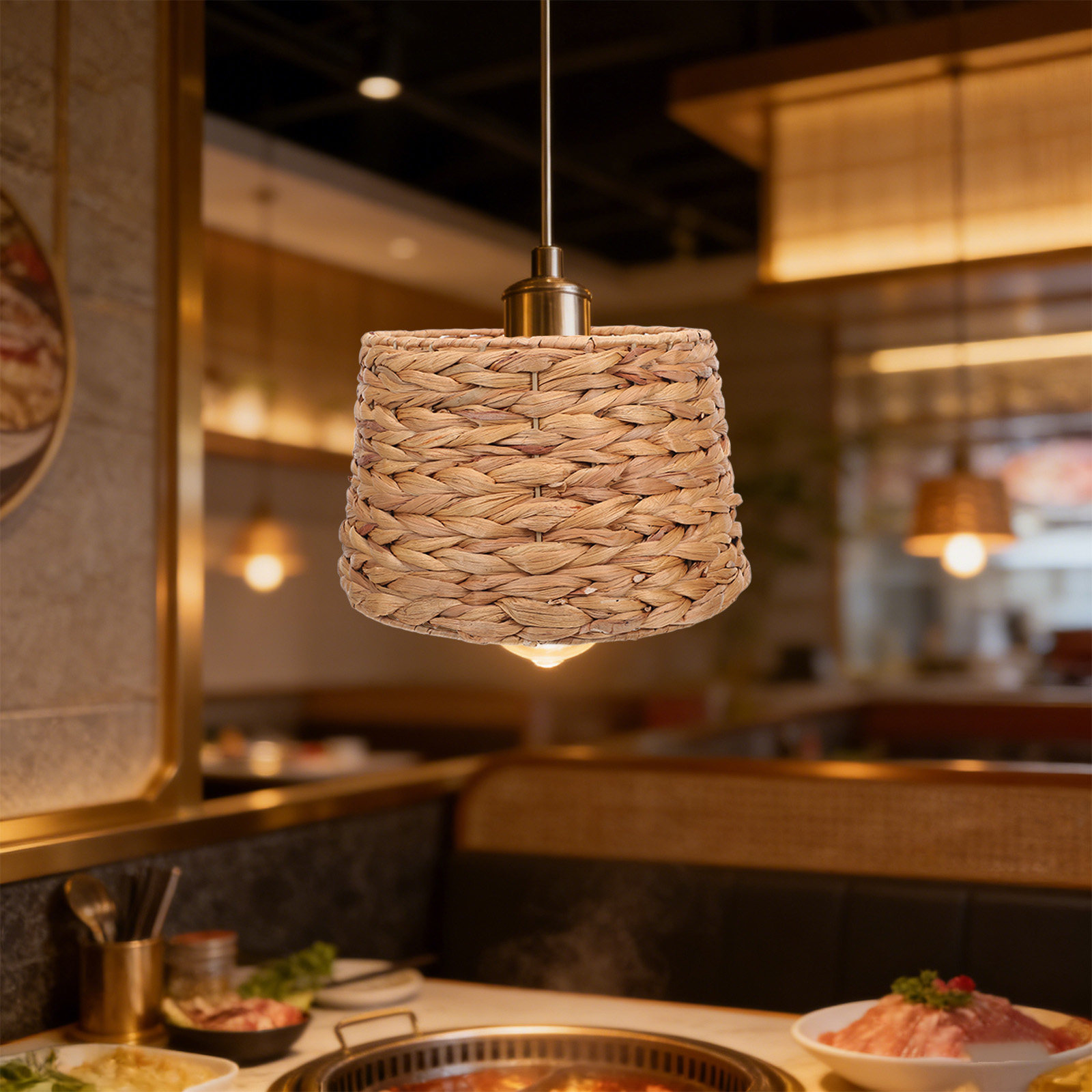 Abażur z trawy morskiej, średn – Wicker Pendant Shade recenzja i cena