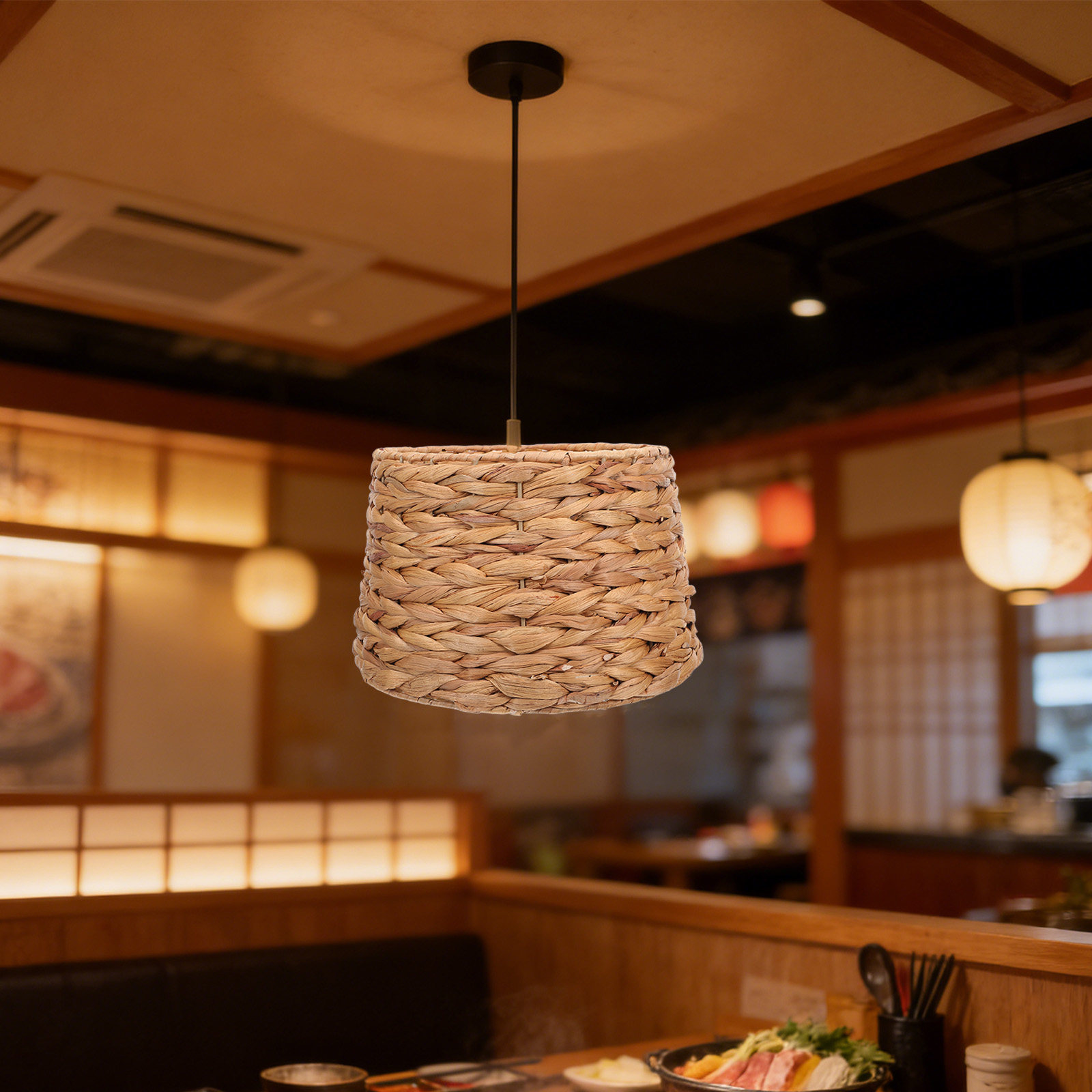 Abażur z trawy morskiej, średn – Wicker Pendant Shade recenzja i cena