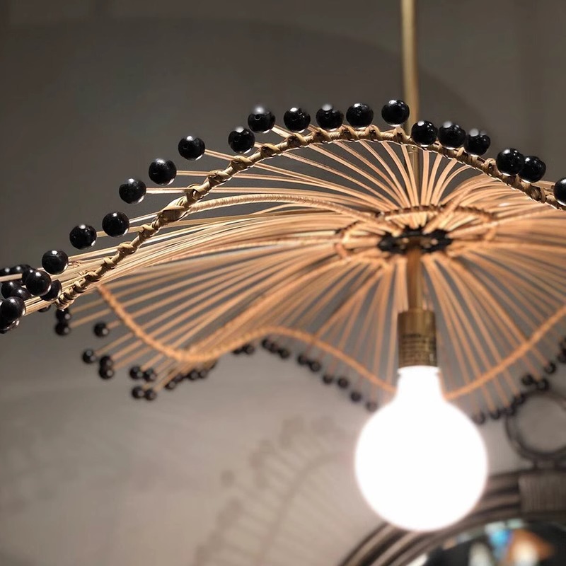 Japoński styl Wabi Sabi ręczni – Wicker Pendant Shade recenzja i cena