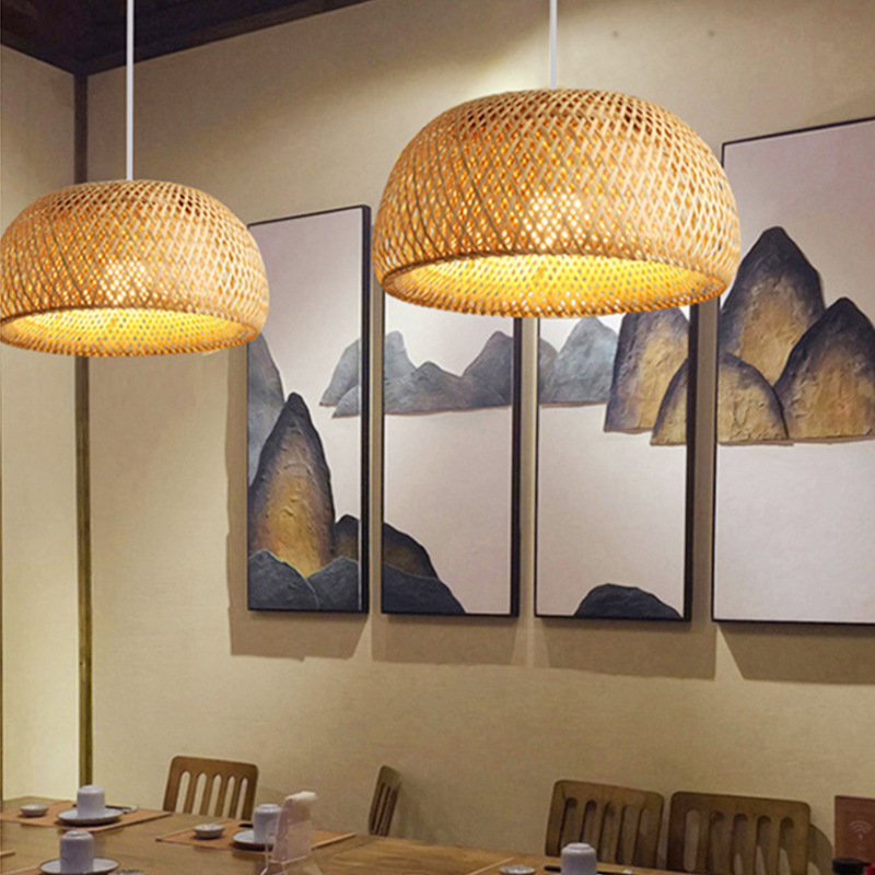 Bambusowa latarnia 26cm lampa  – Wicker Pendant Shade recenzja i cena