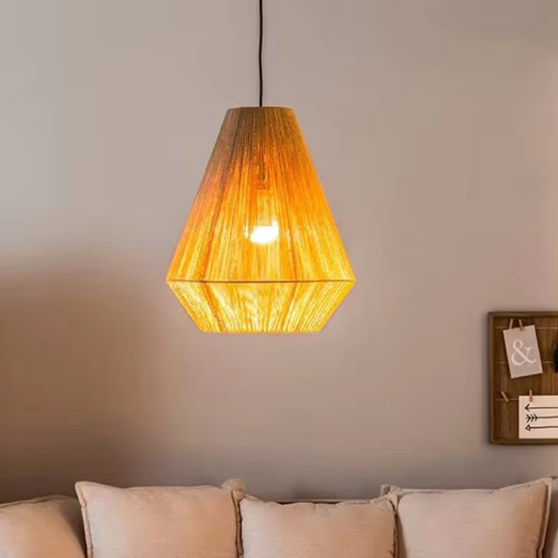 Lampa wisząca z rattanu w styl – Wicker Pendant Shade recenzja i cena