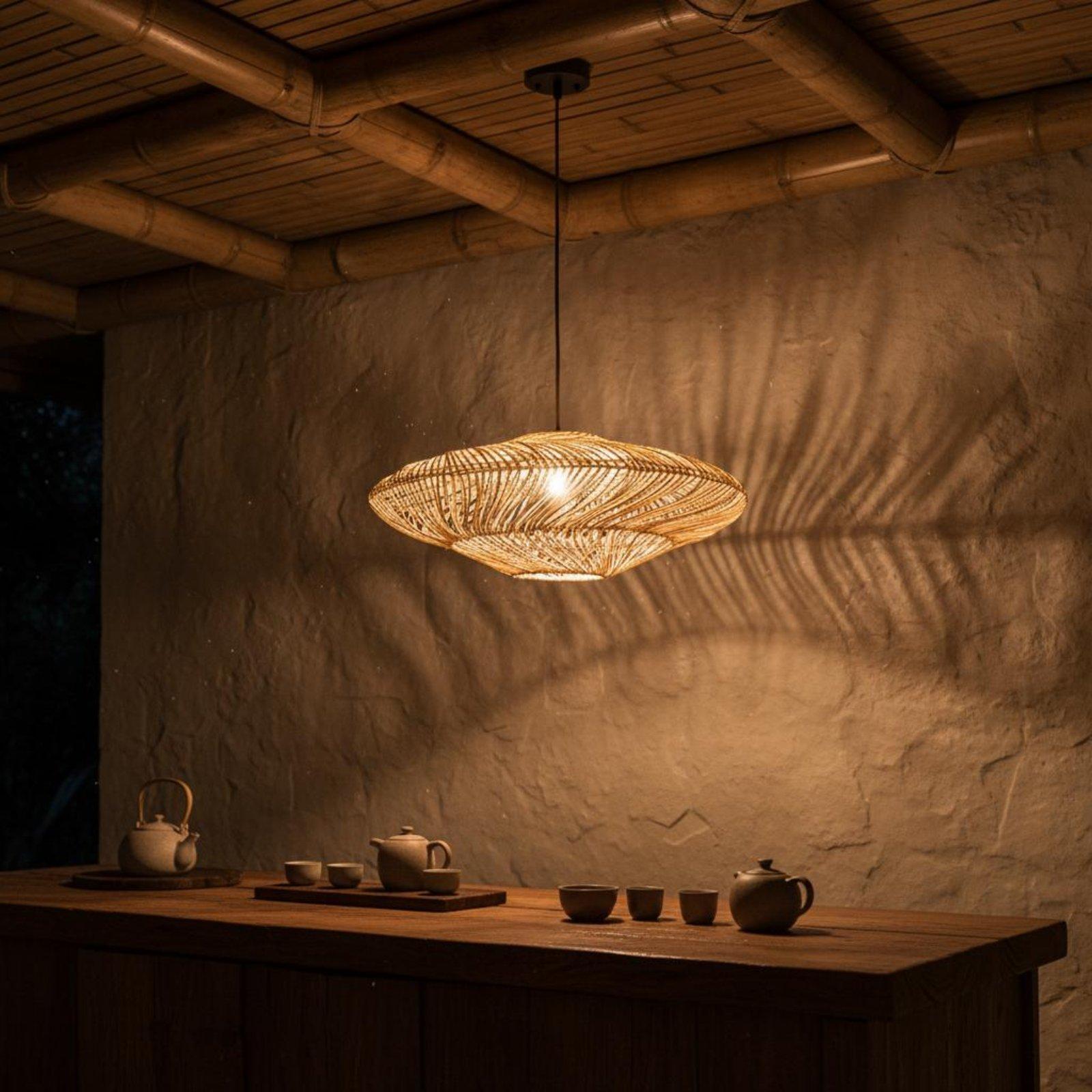 Kreatywny rustykalny pleciony  – Wicker Pendant Shade recenzja i cena