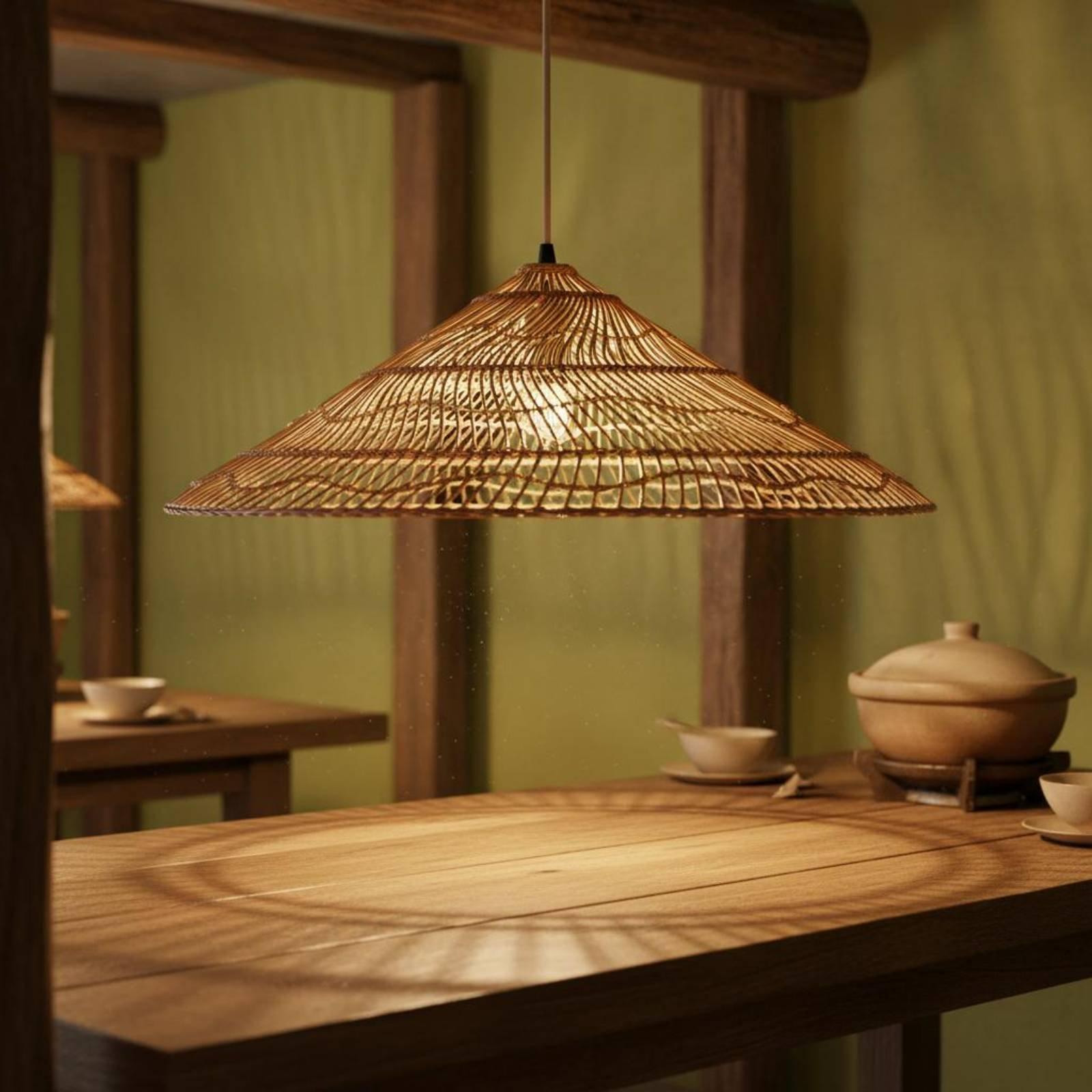 Kreatywny rustykalny pleciony  – Wicker Pendant Shade recenzja i cena