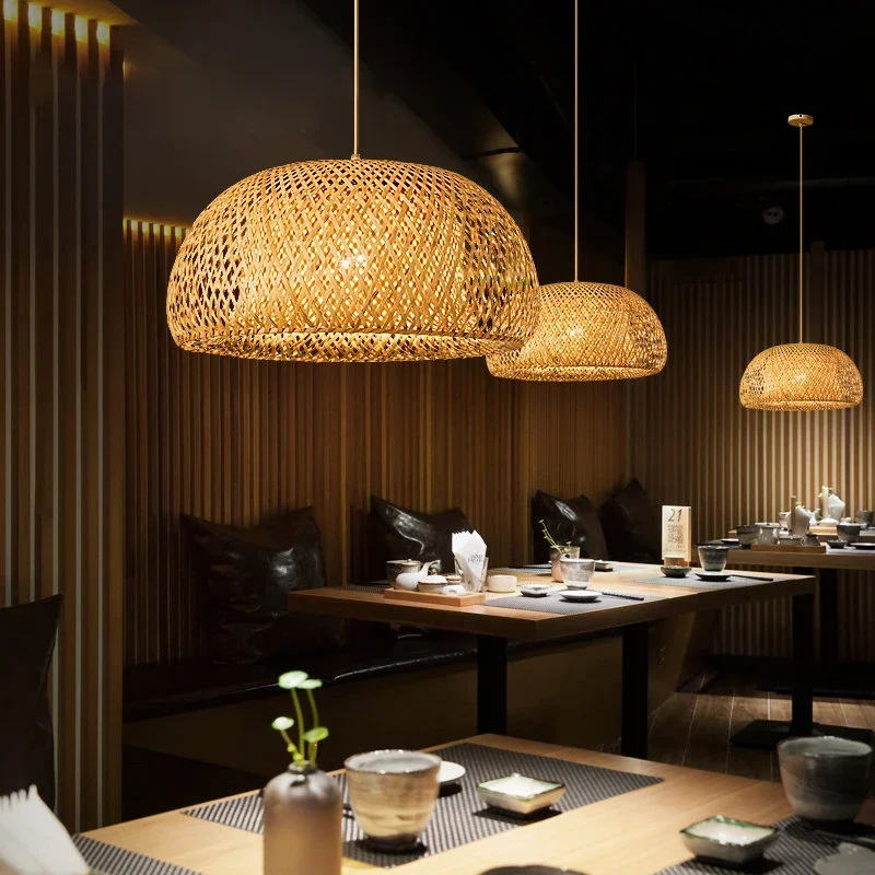 Latarnia bambusowa 38/45cm lam – Wicker Pendant Shade recenzja i cena