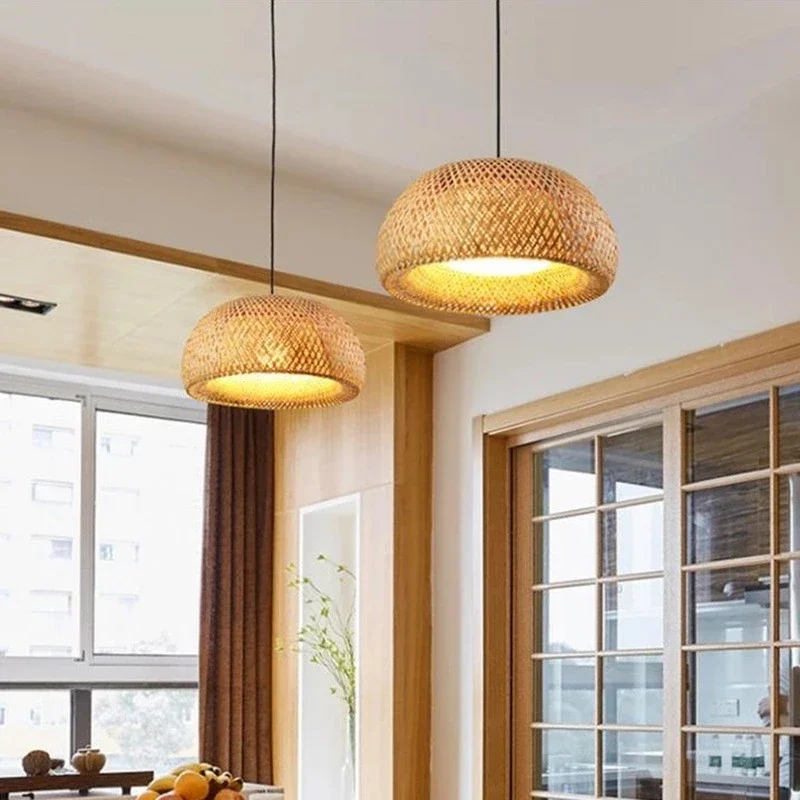 Latarnia bambusowa 38/45cm lam – Wicker Pendant Shade recenzja i cena