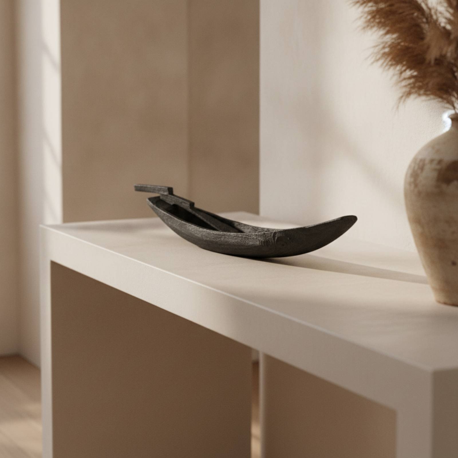 Drewniana ozdoba łódki, ręczni – Interior Design Zen recenzja i cena